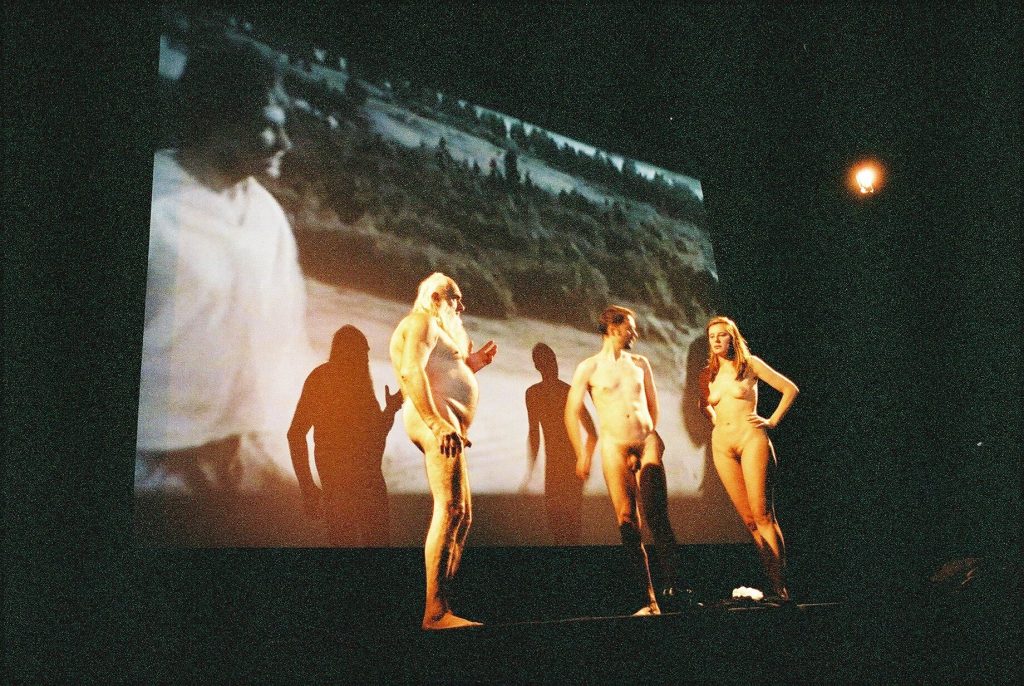 Body Film Essay , Helle Nächte, Cinema performance event, Stadtkino/Kunsthale Basel, 2002